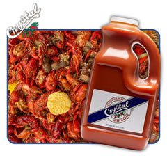Crystal Original Hot Sauce container with wings, showcasing versatile pairing