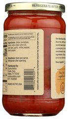 Cucina Antica La Pizza Sauce jar label highlights Naples origin