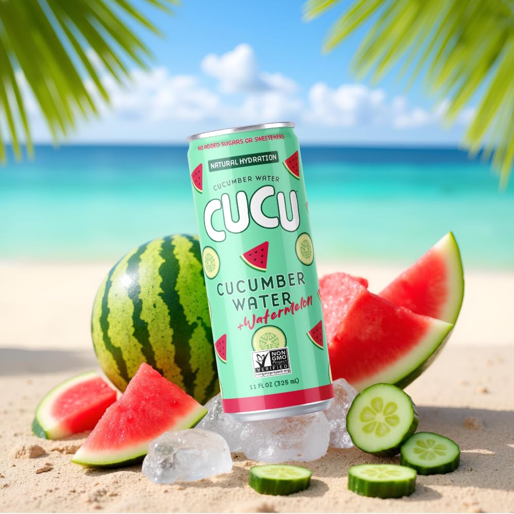 CUCU can with condensation ready for an electrolyte-rich sip.
