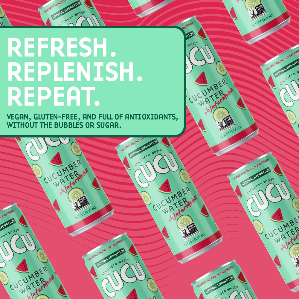 CUCU post-workout refreshment can on a towel after training.