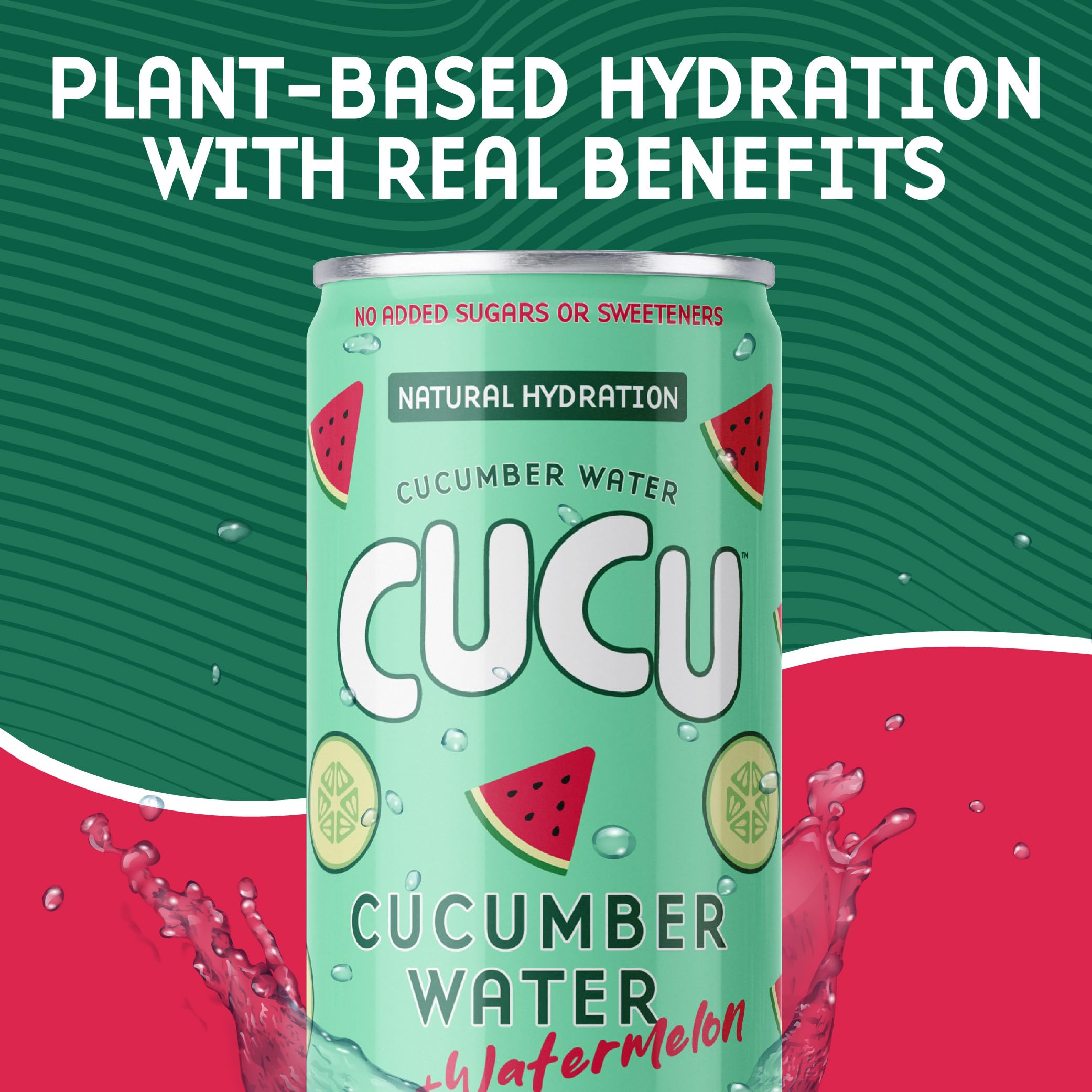 CUCU recyclable 11-ounce cans in a multi-pack on a counter.
