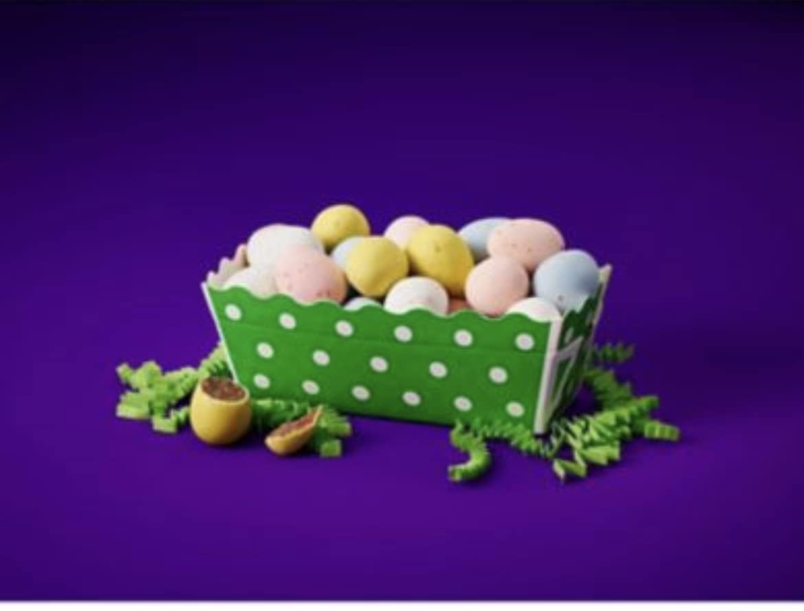 Cudbury Mini Eggs sealed bag preserves freshness for pantry-friendly snacking