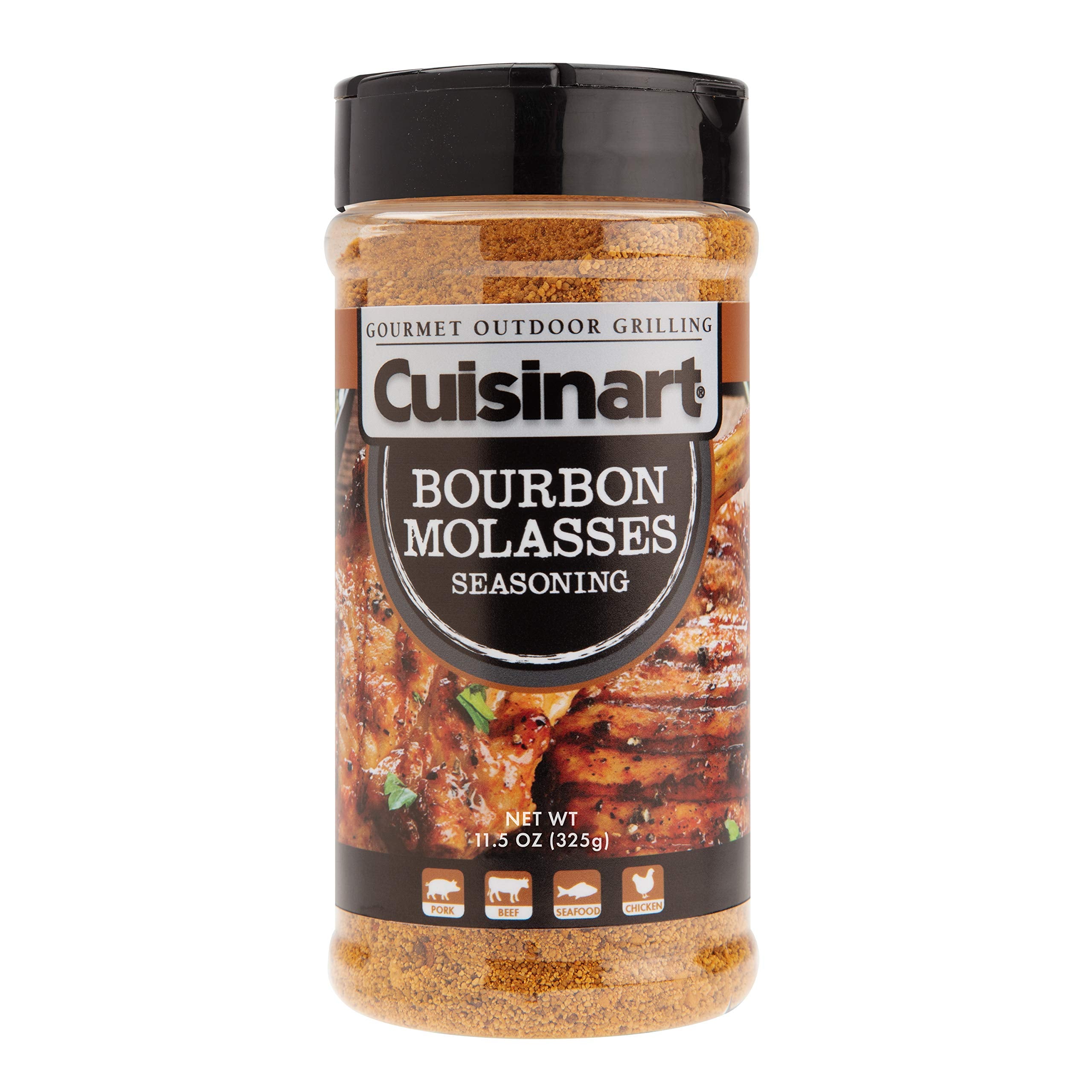 Cuisinart CGSS-780 bourbon molasses bottle for savory grilling flavor.