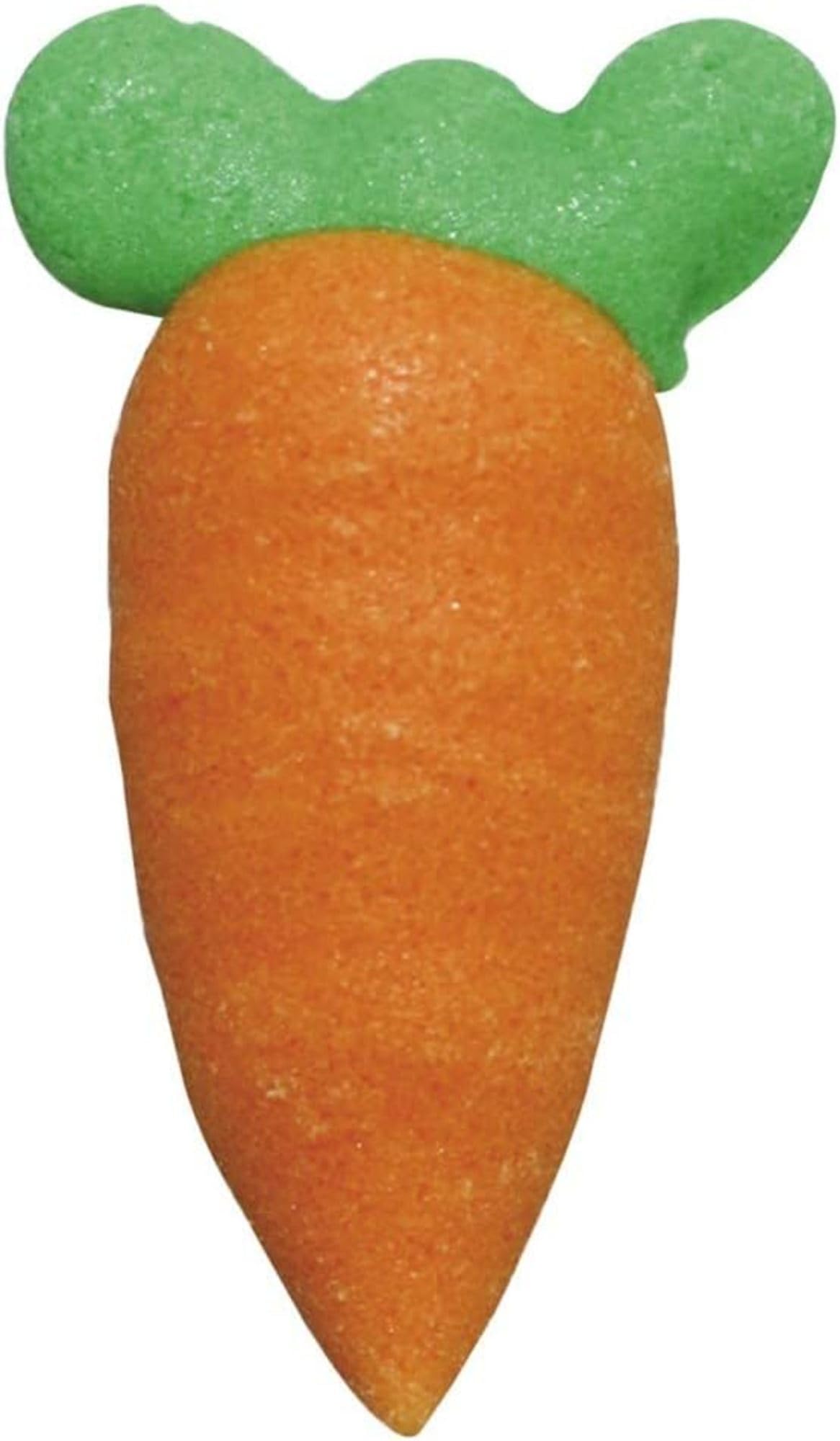 Culpitt mini carrot sugar decorations add subtle color to desserts.