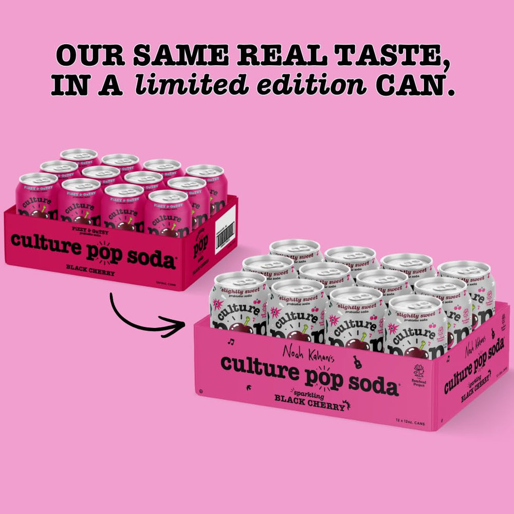 Culture Pop Black Cherry juice sweetness visualization highlighting natural fruit sweetness.