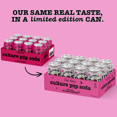 Culture Pop Black Cherry juice sweetness visualization highlighting natural fruit sweetness.
