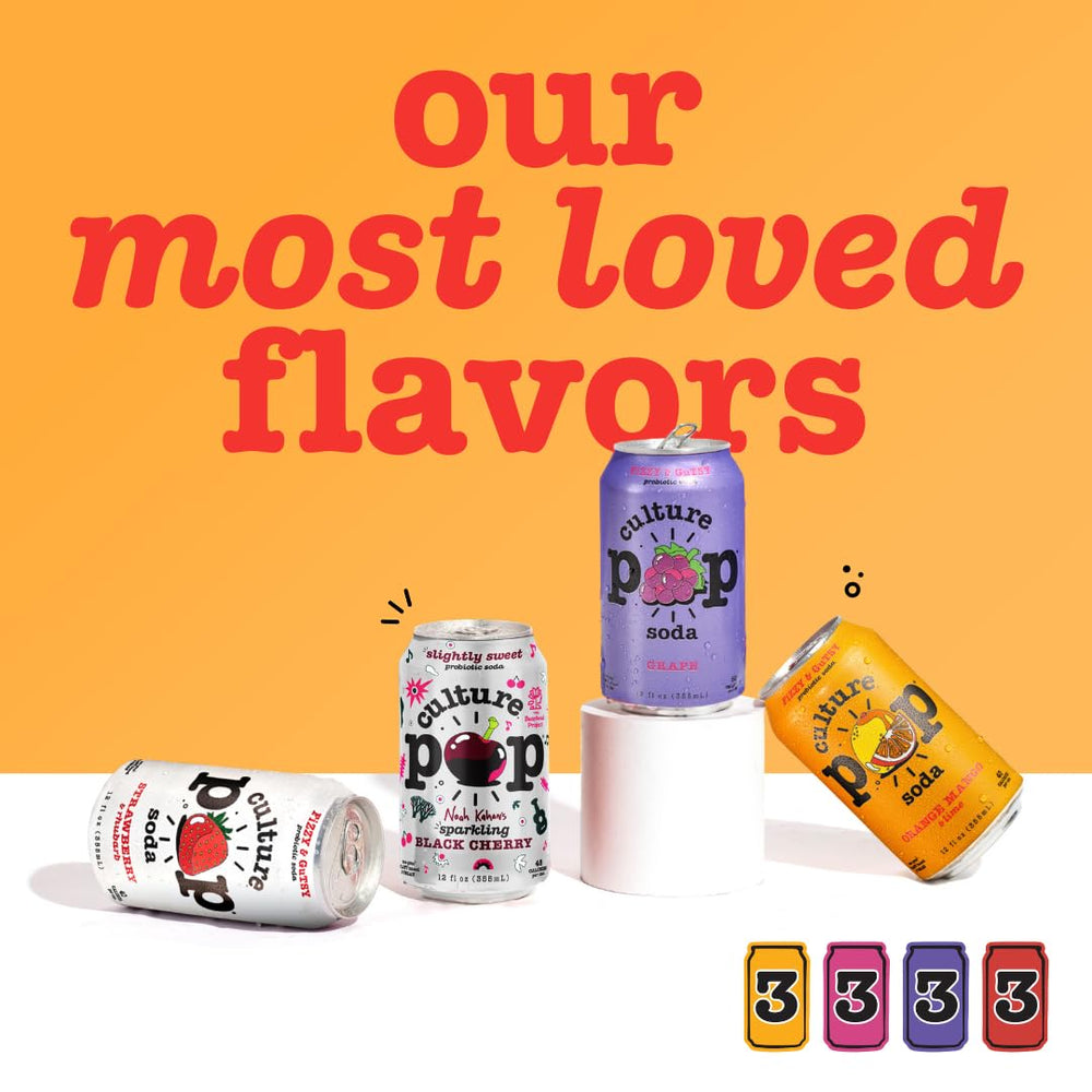 Culture Pop glass being poured to showcase fizz and refreshing taste.