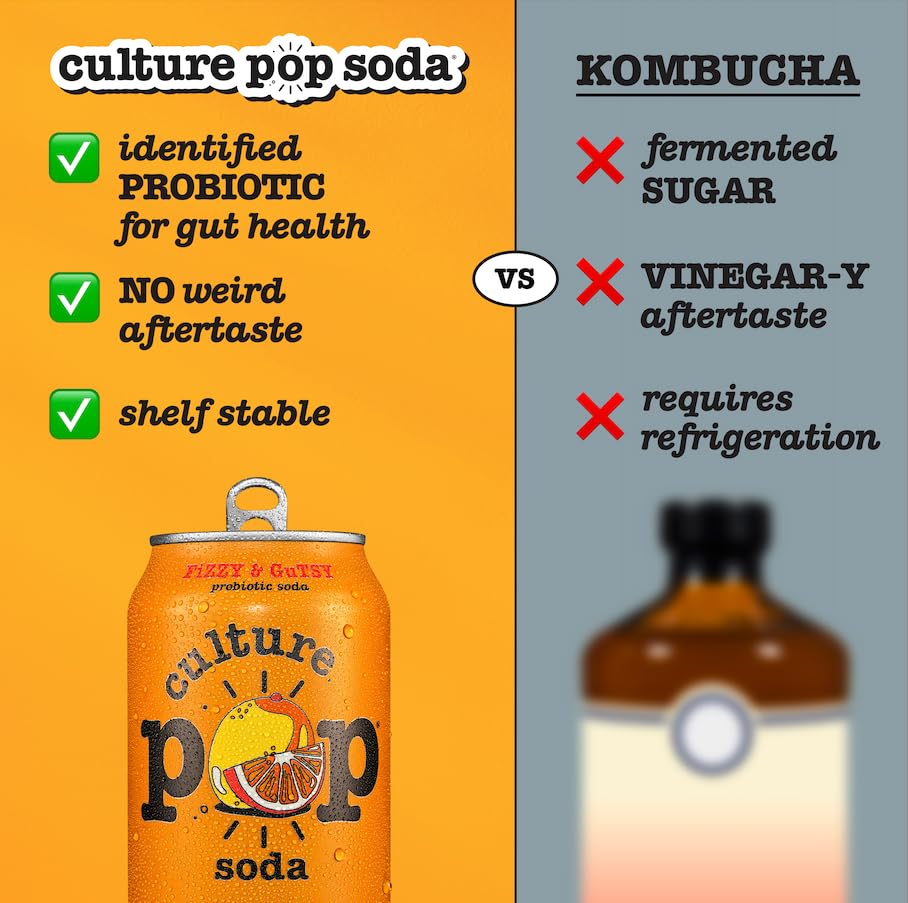 Culture Pop ingredients label highlights clean, non-GMO, kosher, gluten-free profile.
