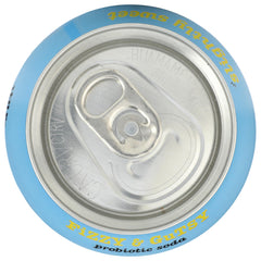Culture Pop Soda Prebiotic Ginger Lmn label closeup emphasizing ingredients and aroma