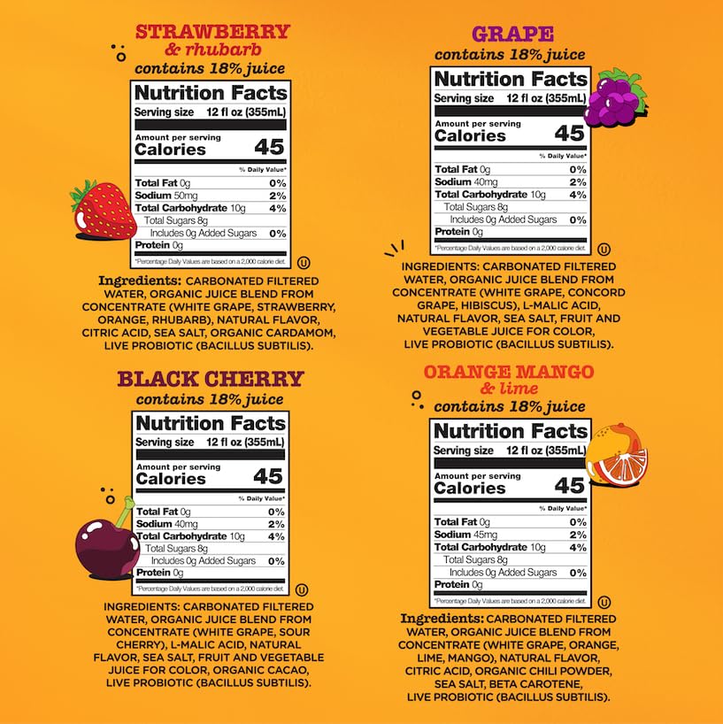 Culture Pop variety pack cans close-up highlights probiotic wellness with real flavor.