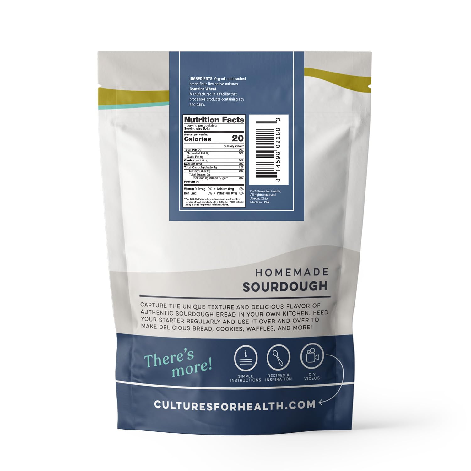 Cultures For Health artisan sourdough starter: unbleached rye flour purity