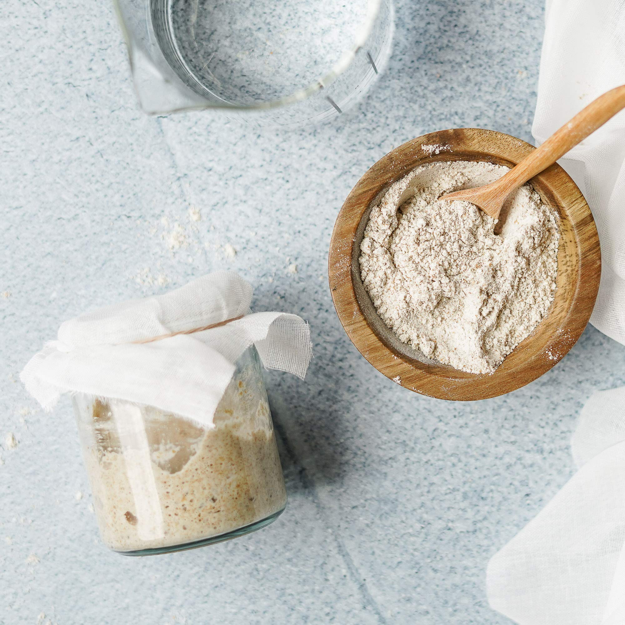 Cultures For Health starter supports muffins and pancakes with wholesome wheat batter.