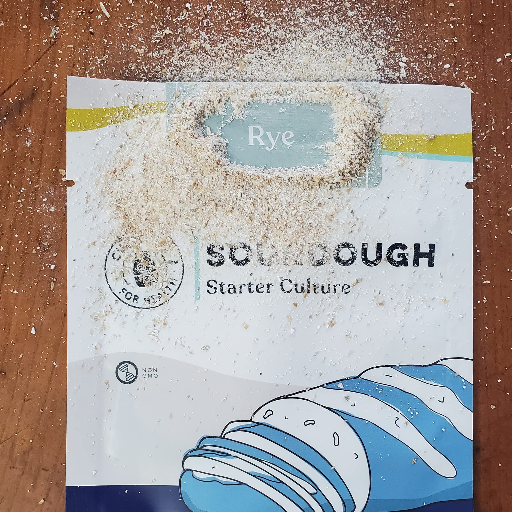 Cultures For Health rye sourdough starter closeup, highlighting prebiotic benefits