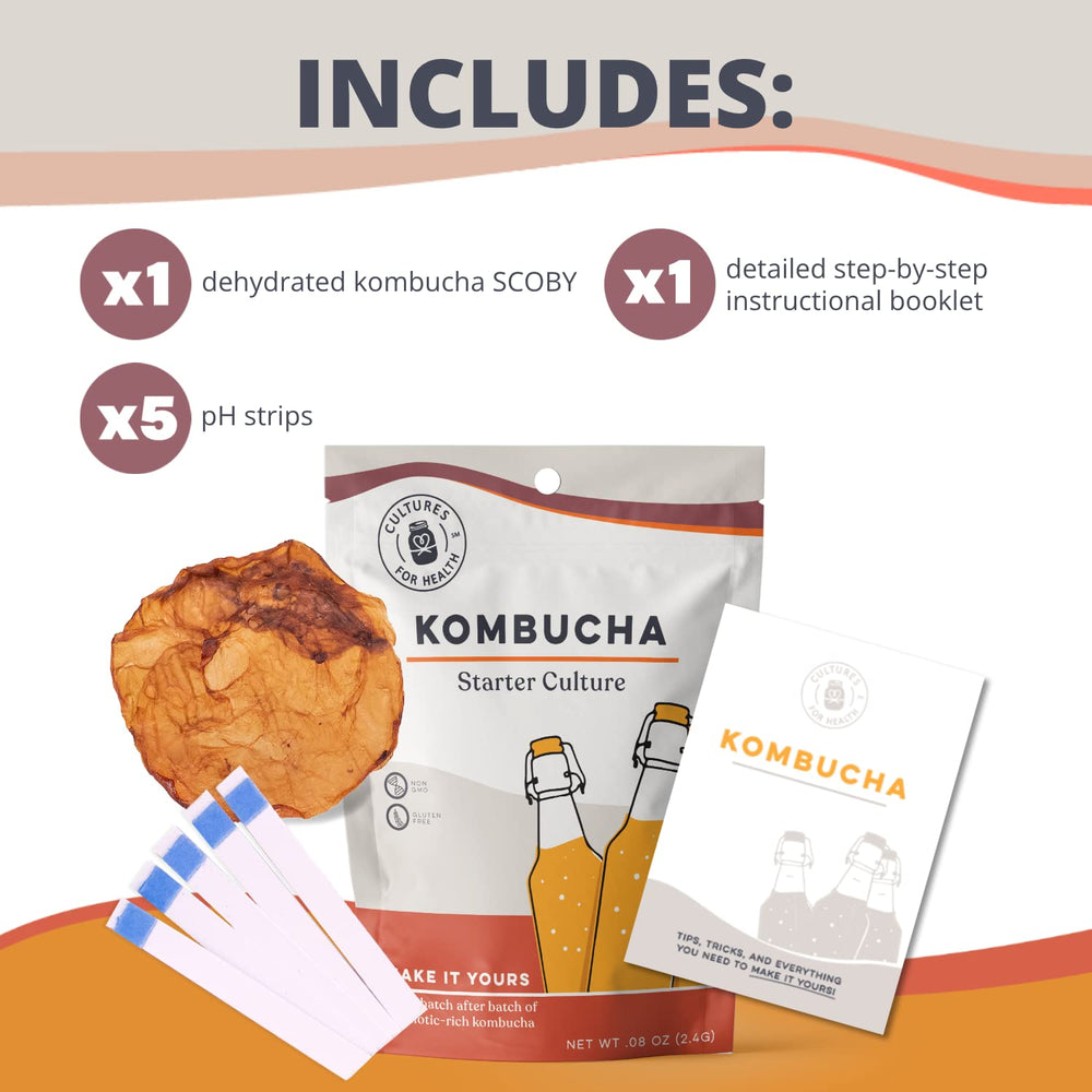 Cultures For Health self-propagating SCOBY enabling unlimited kombucha batches