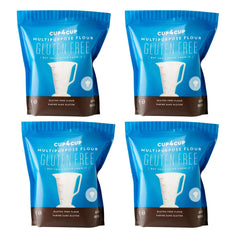 Cup4Cup gluten-free flour packaging highlights convenient 3 lb bags for home bakers.