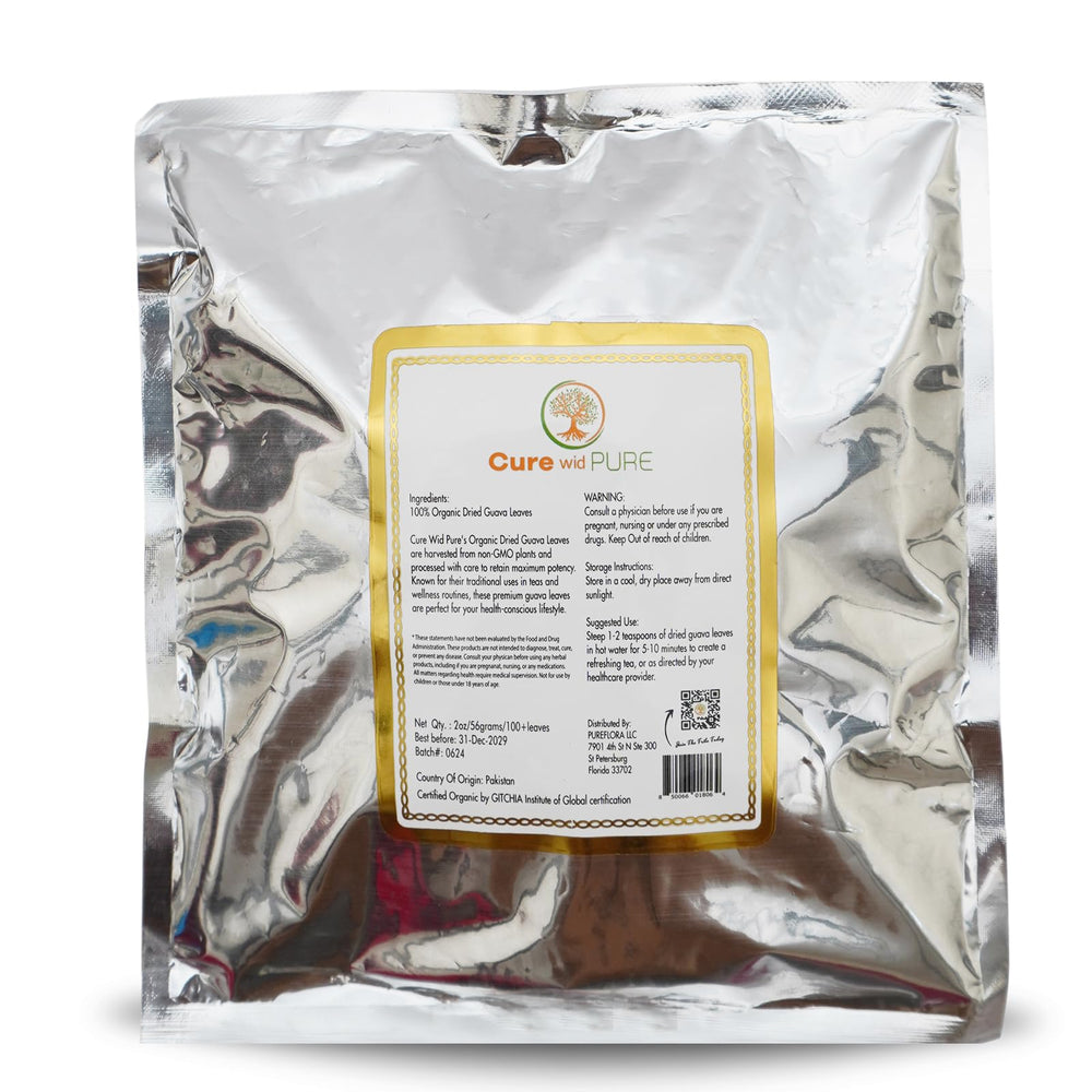 Cure Wid Pure guava leaves tea hand-picked harvest emphasizes freshness and aroma