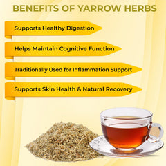 Cure wid Pure organic yarrow farm harvest illustrates sustainable sourcing.