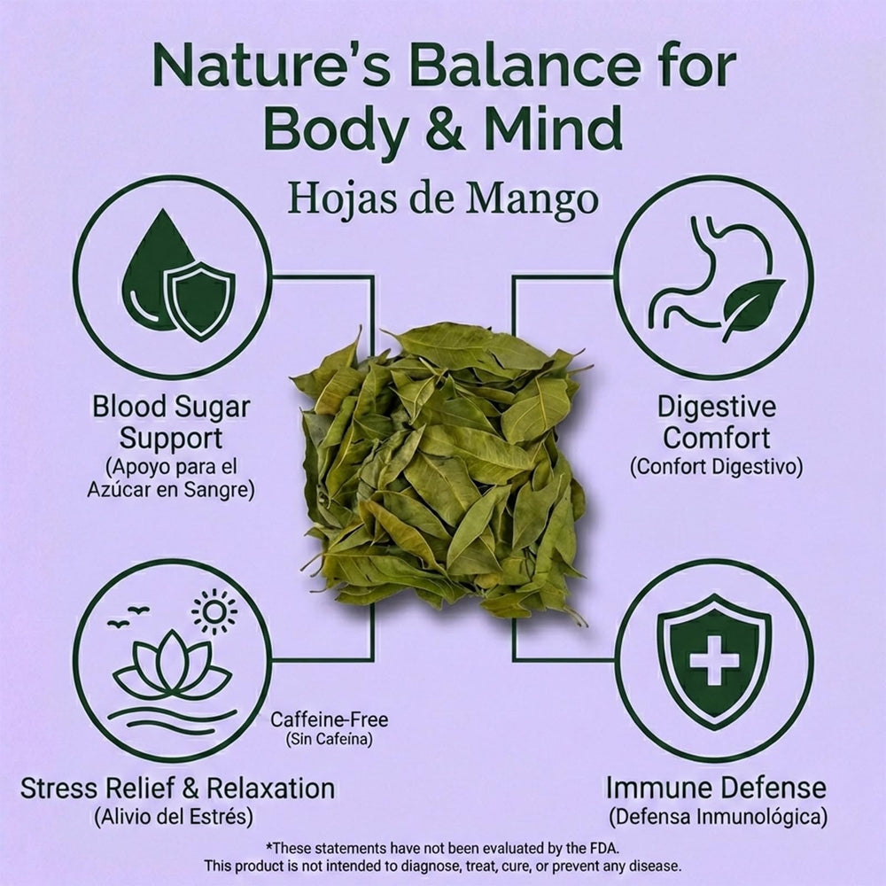 Cure wid Pure organic mango leaves—non-GMO, ideal for a clean herbal cup.