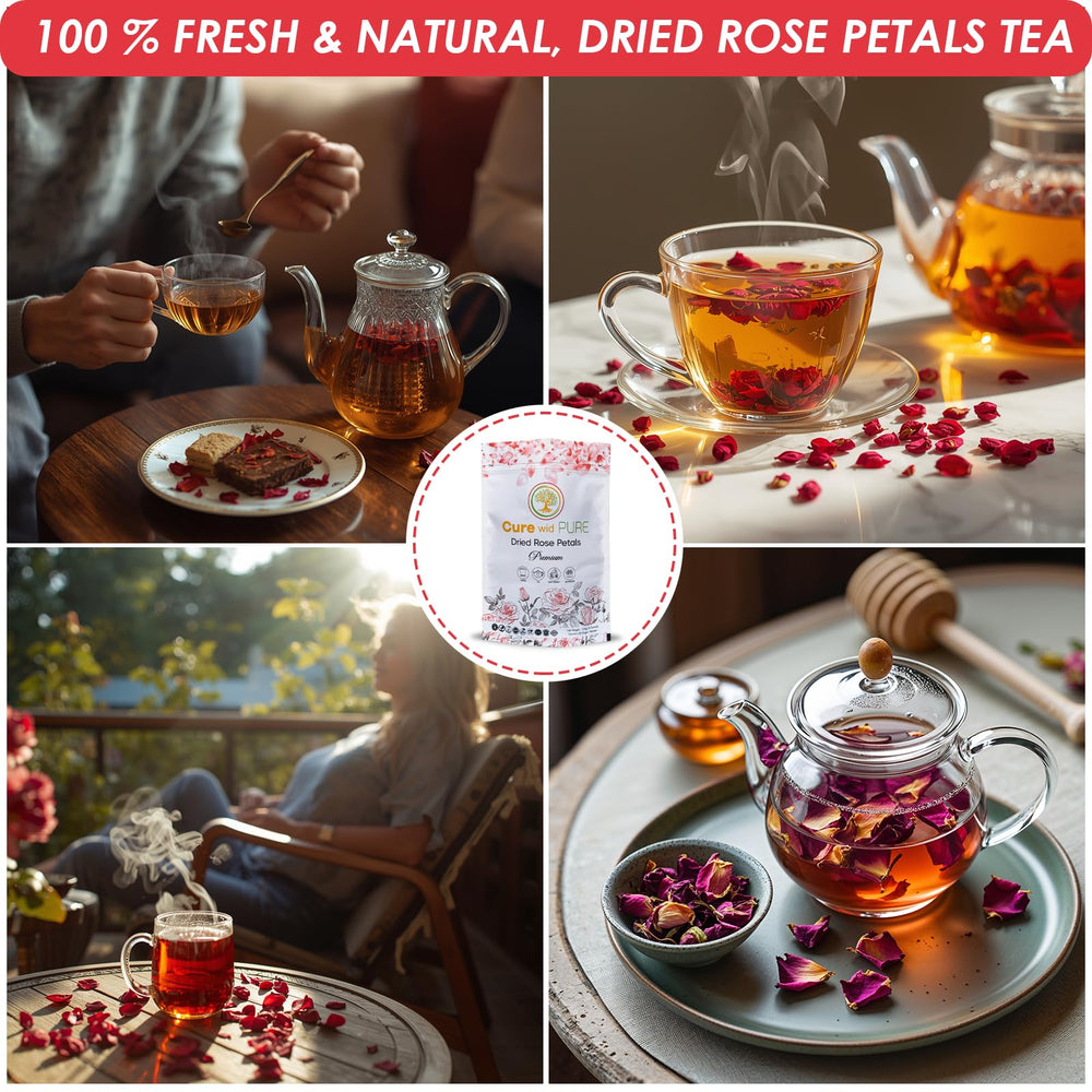 Cure Wid Pure rose petals enhance desserts with color and fragrance