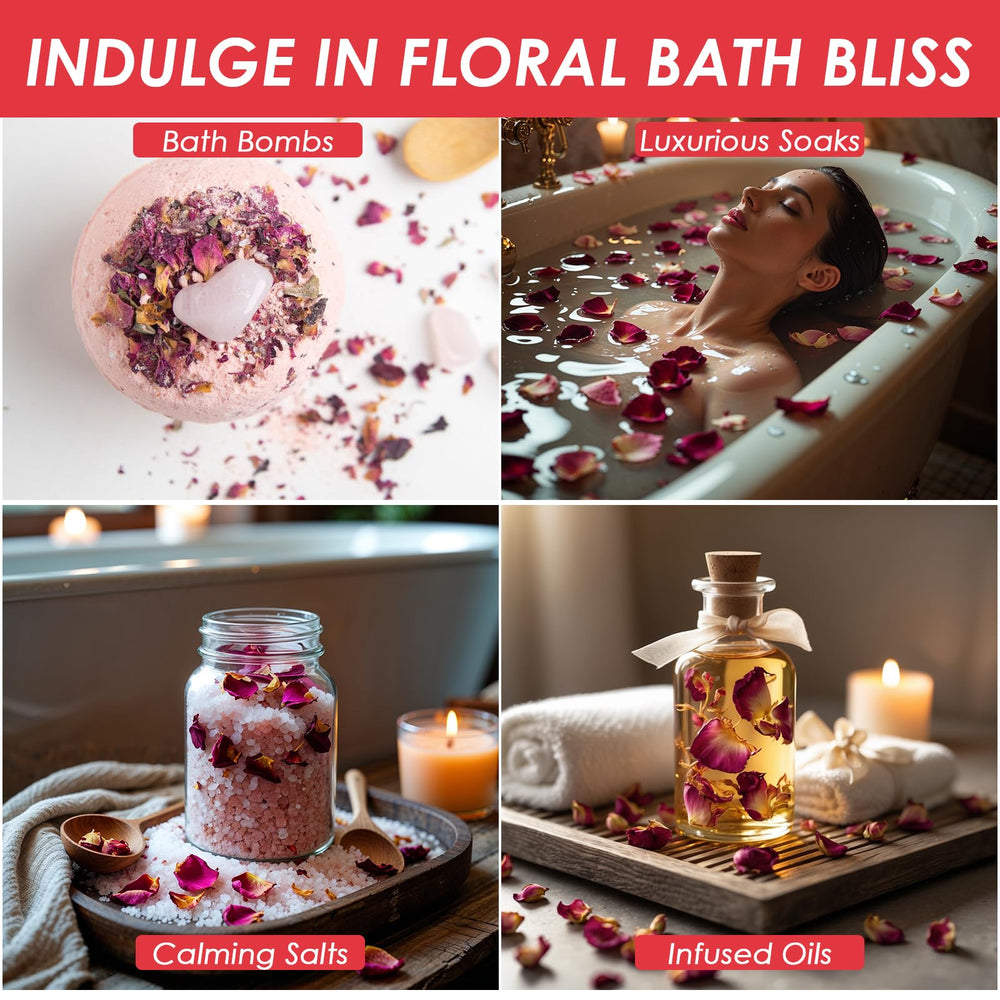 Cure Wid Pure rose petals bath use create relaxing soaks and aromatherapy moments.