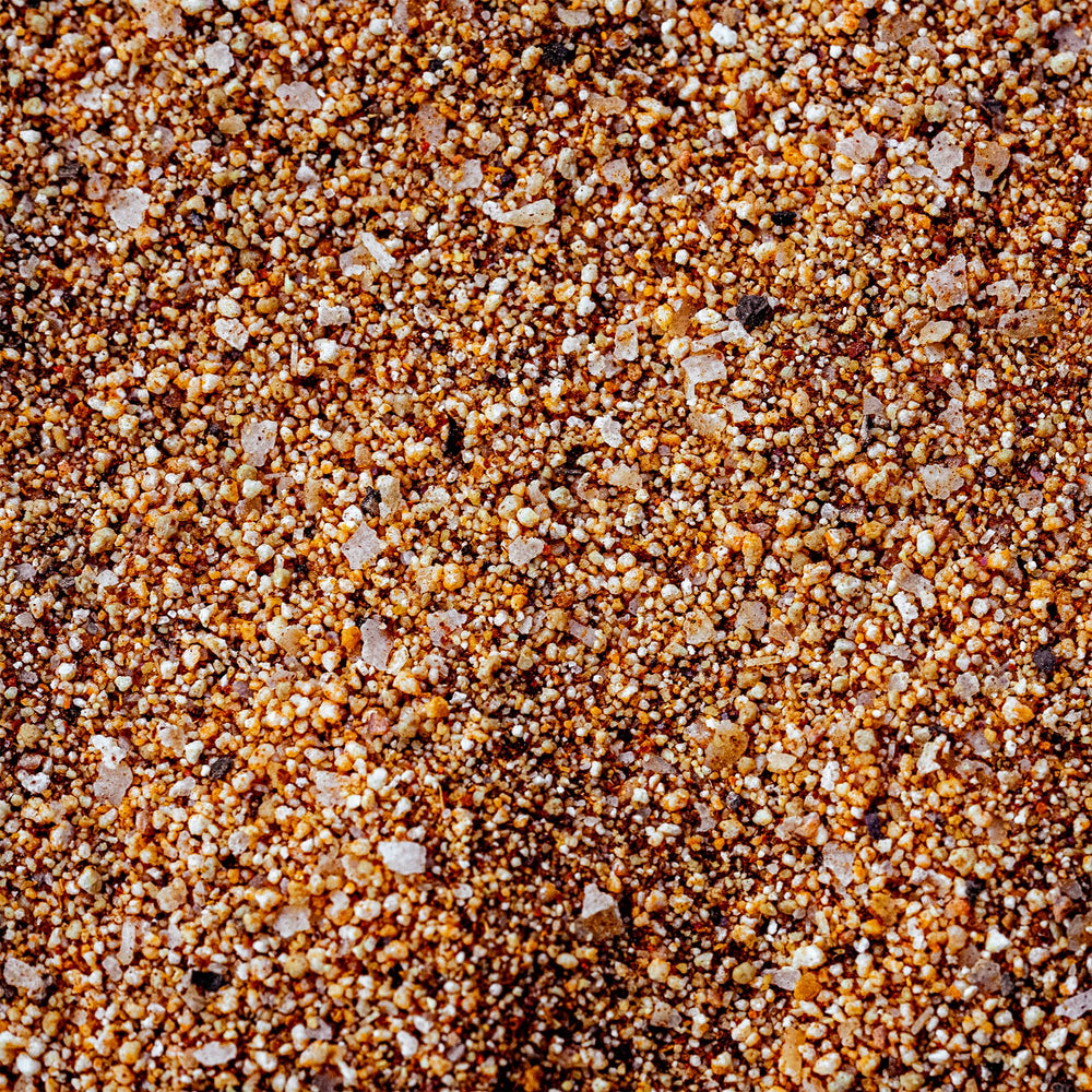 Cuso Cuts Hot Honey BBQ Rub brisket rub delivers smoky depth.