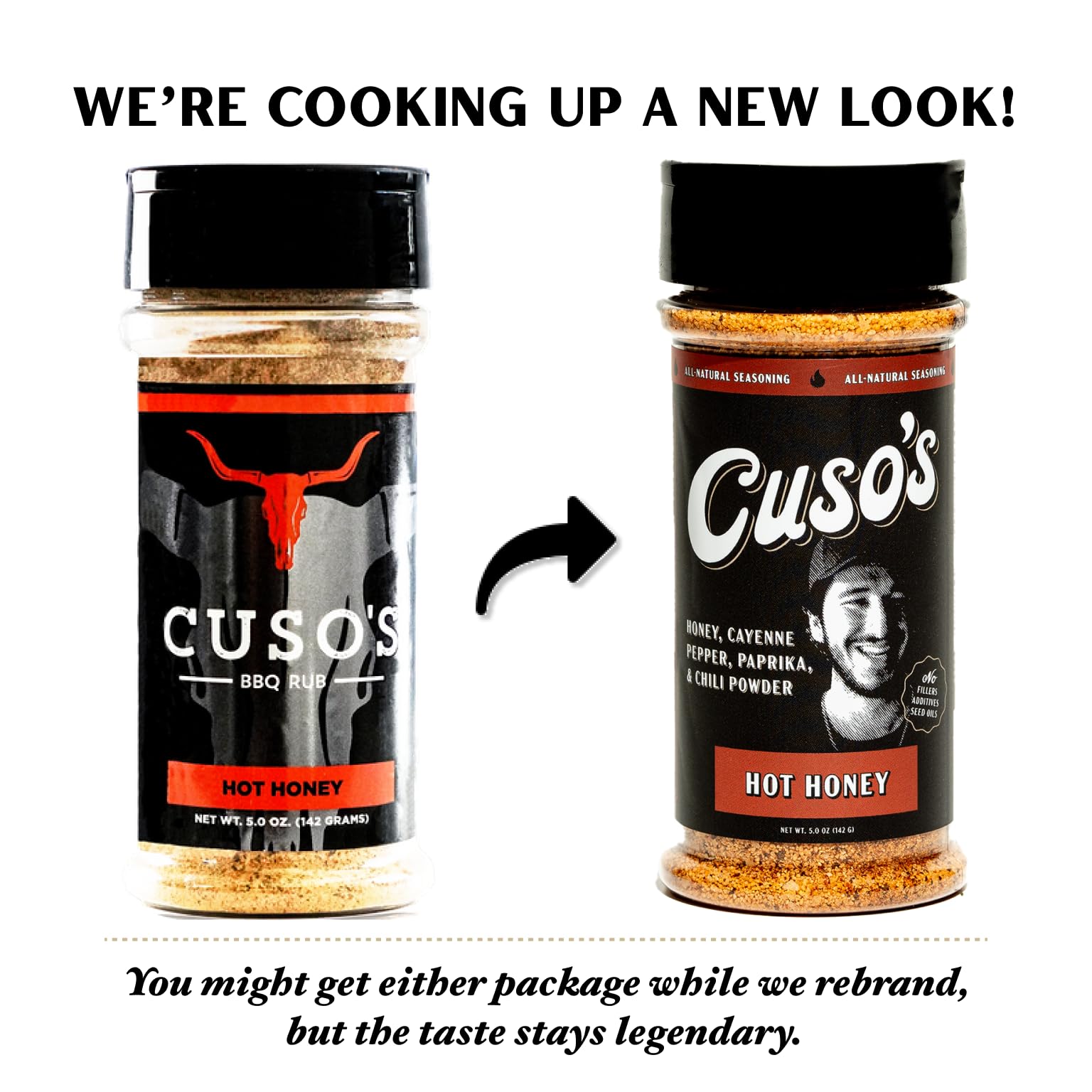 Cuso Cuts Hot Honey BBQ Rub oven roast setup for even finish.