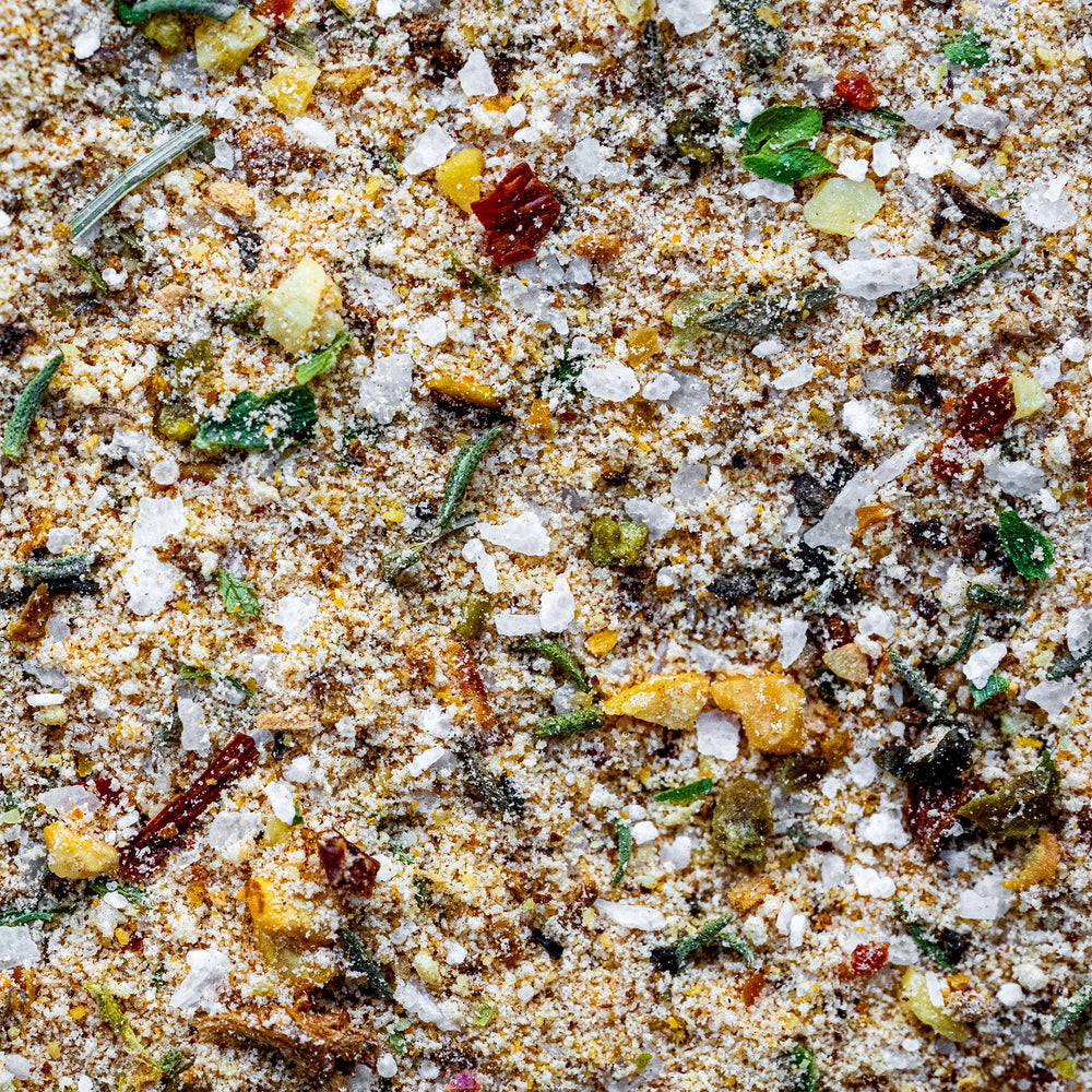 Cuso Cuts Cowboy Butter Seasoning on roasted vegetables