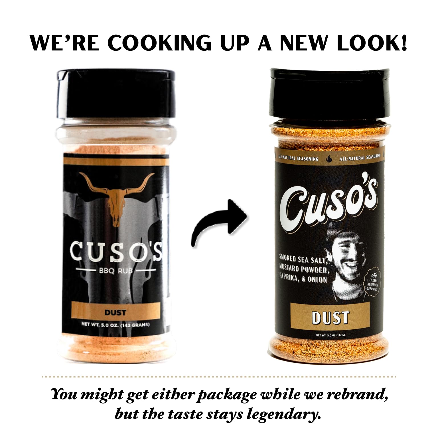 Cuso Cuts Dust spice on surface catching light highlights premium spices