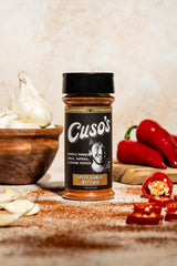 Chicken wings with Cuso's Cuts Spicy Garlic Buffalo Rub ready to grill