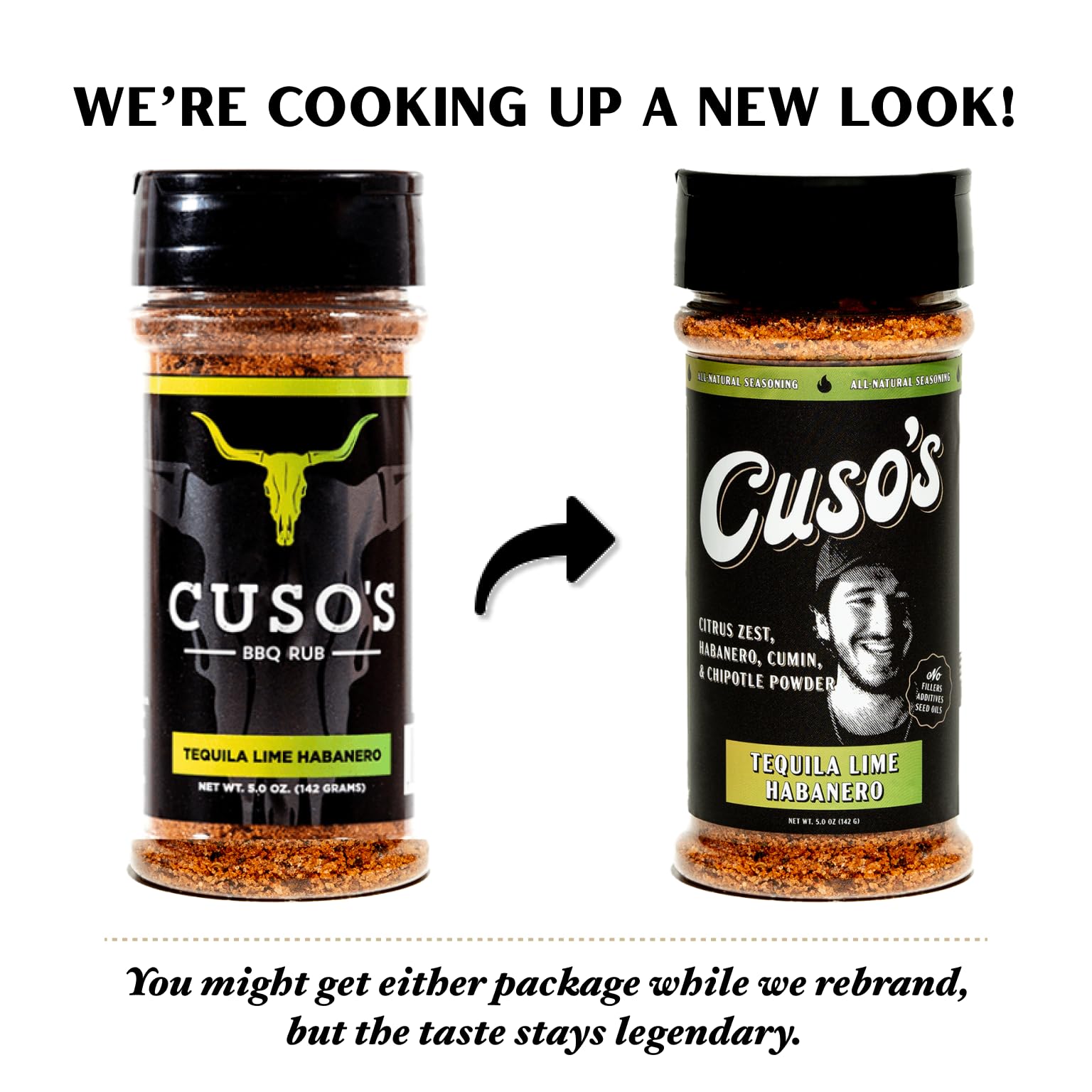 Cuso Cuts Tequila Lime Habanero pour shot demonstrates convenient seasoning control