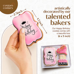 Custom Cookies gift box cookies ready to gift with birthday message