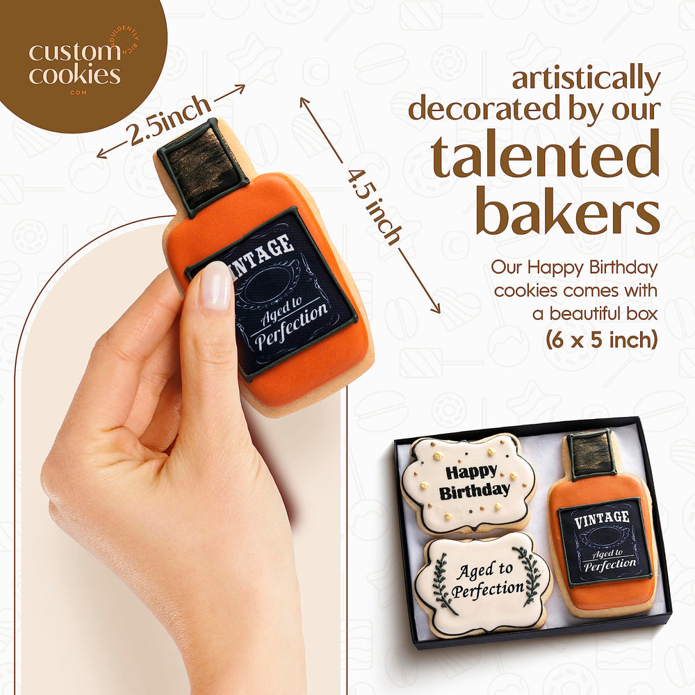 Custom Cookies gift box display showcases vibrant, shareable treats.