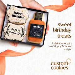 Custom Cookies hand-decorated birthday cookies ideal for parties.