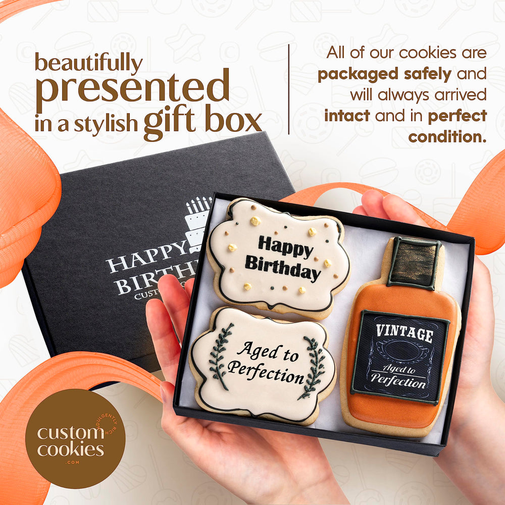 Custom Cookies kosher birthday treats suitable for gifting.