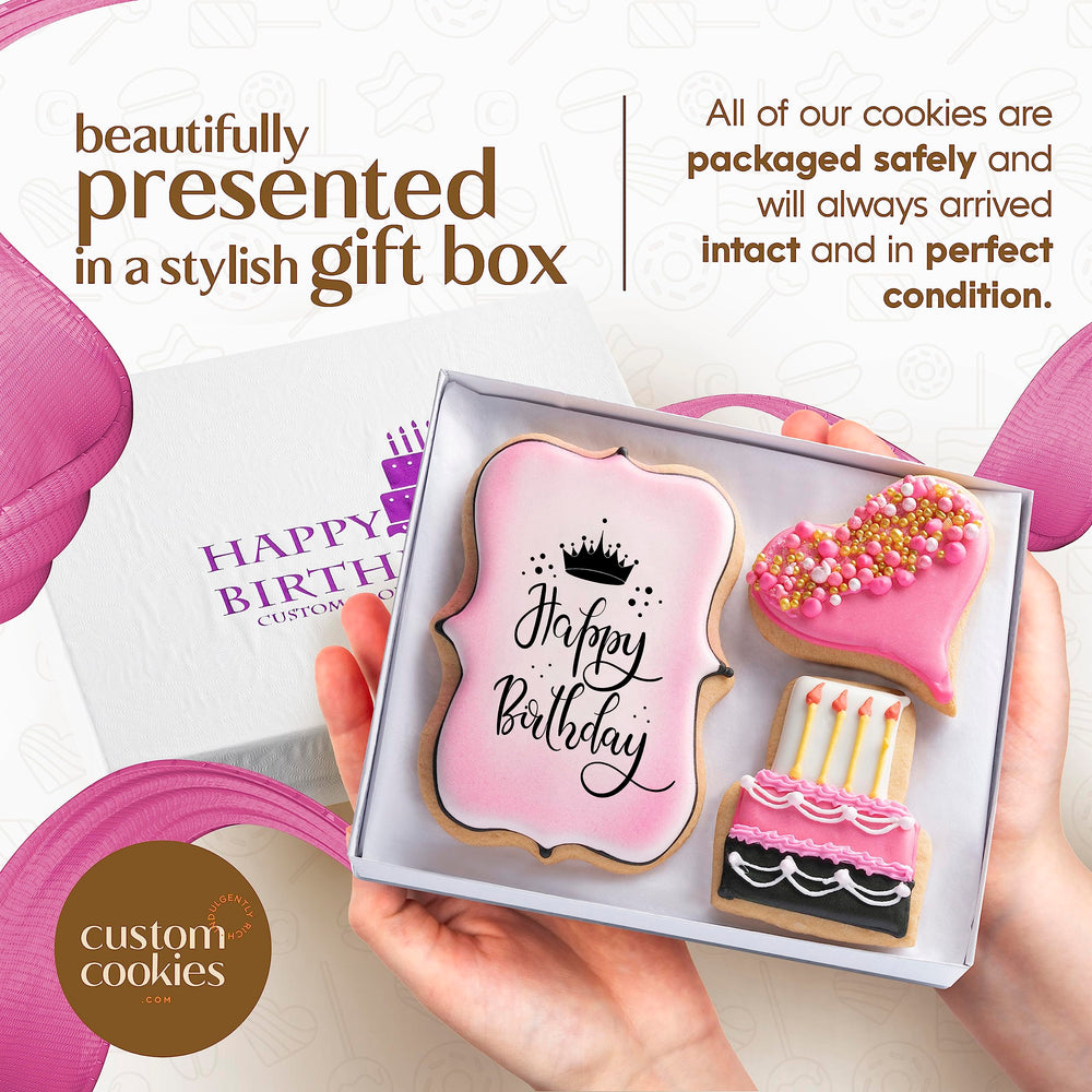 Custom Cookies frosting sugar cookies ready for gifting and sharing on celebrations