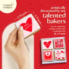 Custom Cookies valentines banana pair cookie playful gift idea.
