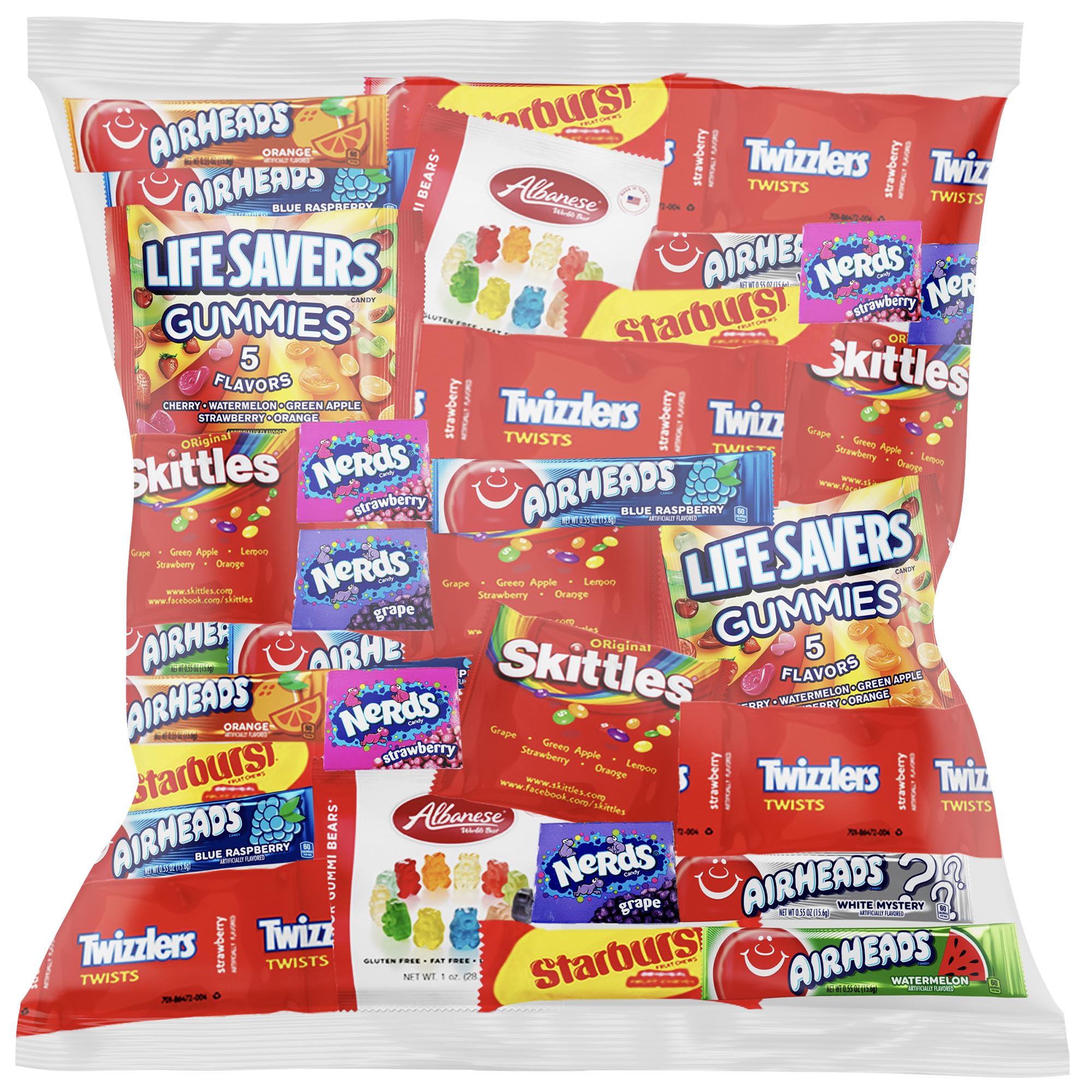 Custom Varietea Halloween bulk with Starburst and Skittles for party snacking and sharing.