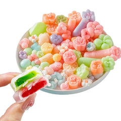 CYHJTCHS chewy wax candies shell close-up, playful snack texture for party-ready fun.