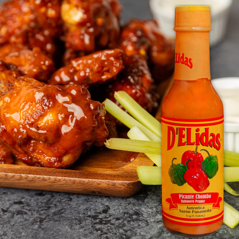 D'ELidas Habanero Hot Sauce ingredients highlight non-GMO peppers and tomatoes.