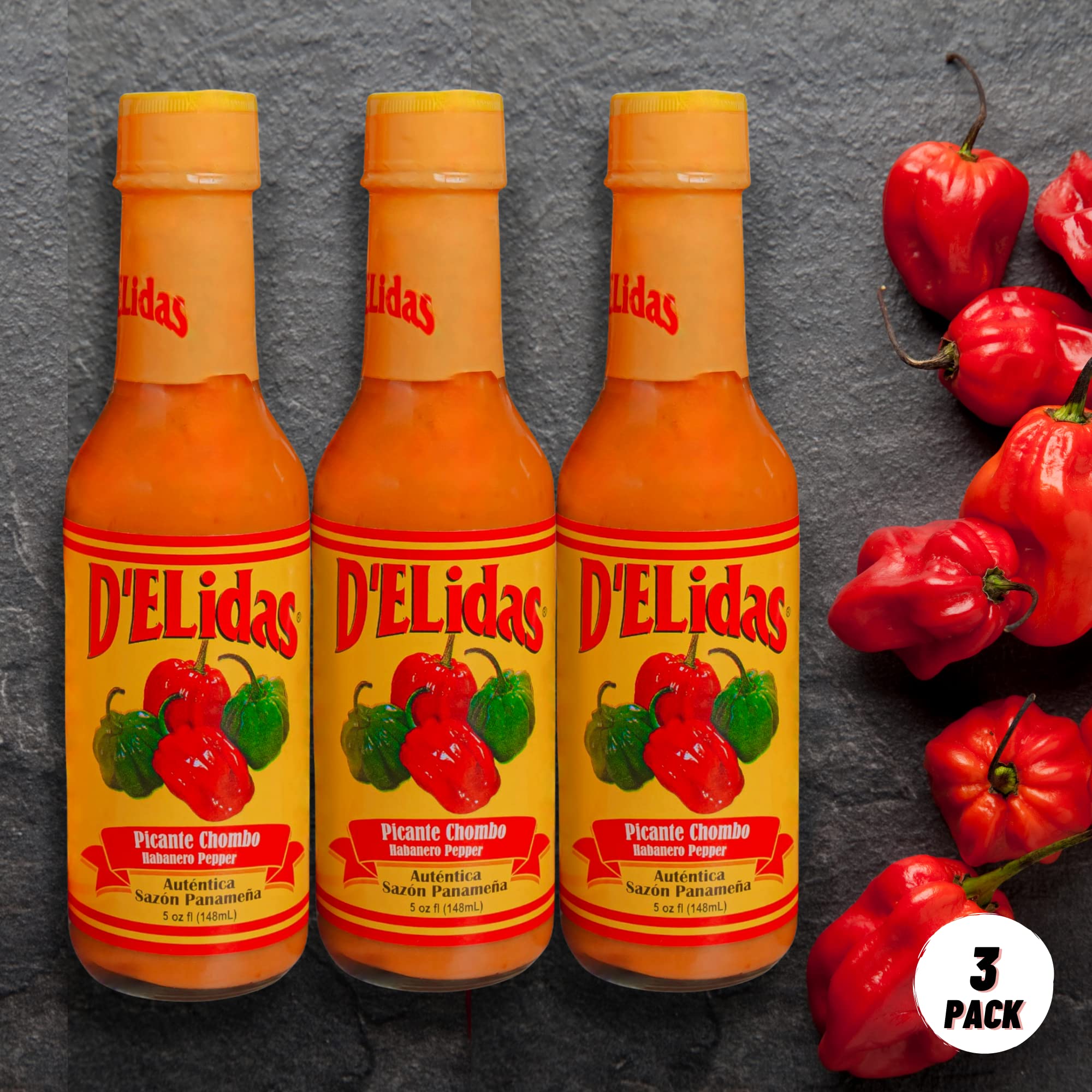 D'ELidas Habanero Hot Sauce pour demonstrates medium-hot flavor for wings.