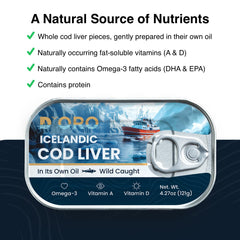 Serving D’ORO cod liver on crostini highlights gourmet canapés.