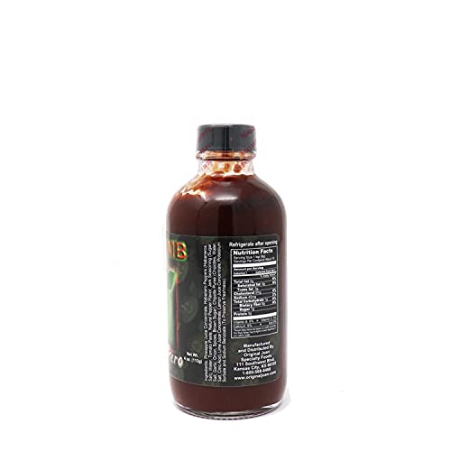 Da Bomb Ground Zero label close-up with ingredients