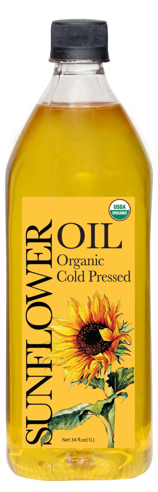 DAANA Sunflower Oil bottle front view with golden hue for everyday cooking