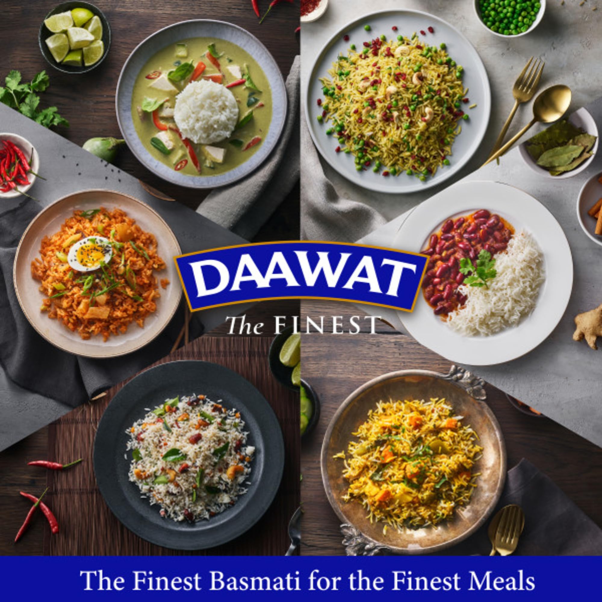 Daawat traditional basmati rice supports versatile meals from curry to pilaf.