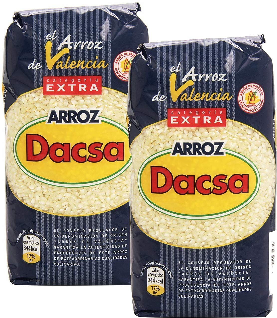 Dacsa Round Rice Valencia bag 1, premium rice ideal for authentic paella