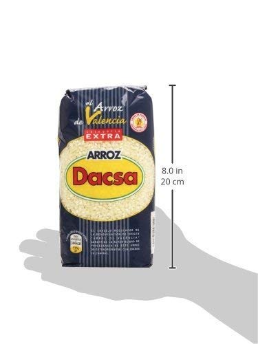 Dacsa Round Rice Valencia macro grains, round texture ideal for precise portions