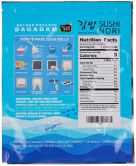 DAGAGAM sushi nori pack of 50 sheets ready for easy home sushi making