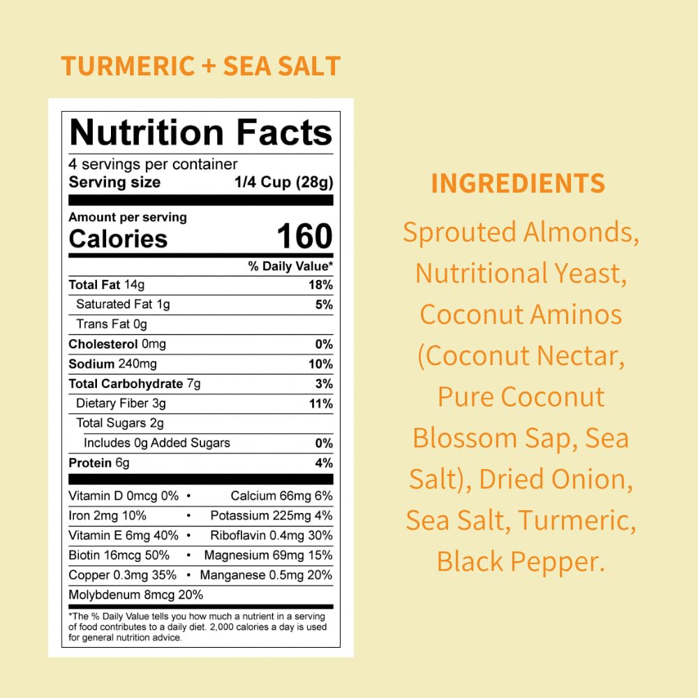 Daily Crunch sprouted almonds close-up reveals light, airy crunch without oil.
