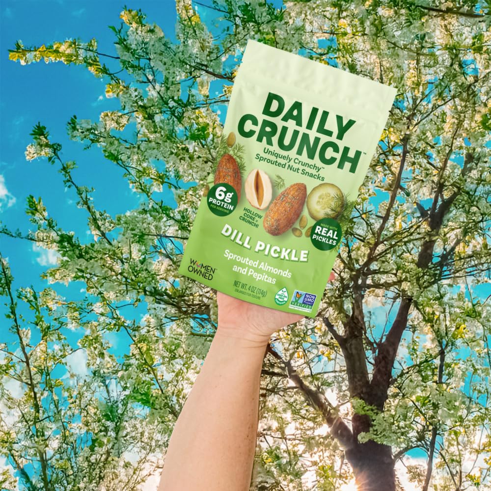 Daily Crunch sprouted nuts on a party board, ideal for gatherings.