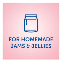 Daily Gemz Sure Jell jam jars scene shows berry preserves forming